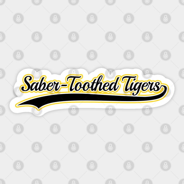 Saber Toothed Tiger Team Sticker by SimpleIsCuteToo